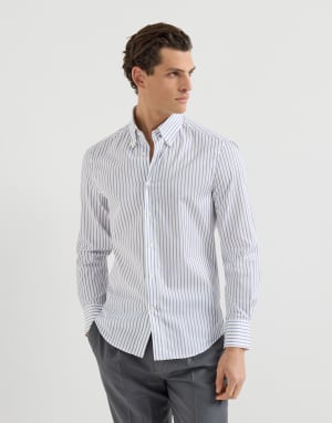 Chemise à col boutonné Blanc Homme - Brunello Cucinelli