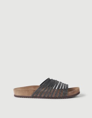 Suede slides Black Woman - Brunello Cucinelli