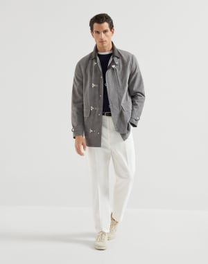 Suede outerwear Medium Grey Man - Brunello Cucinelli