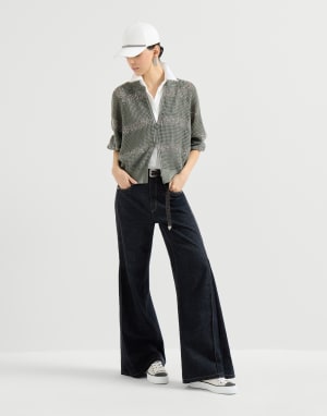 Cotton knit sneakers White Woman - Brunello Cucinelli