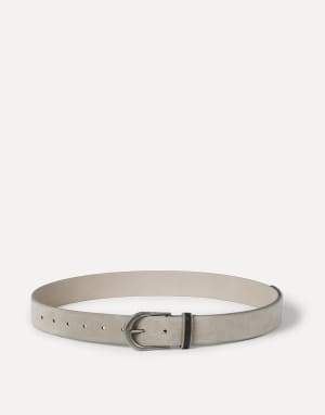 Suede belt Beige Woman - Brunello Cucinelli