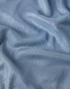Sparkling scarf Blue Woman - Brunello Cucinelli