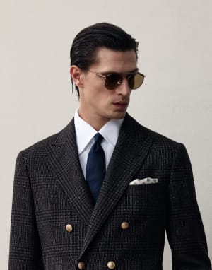 Round titanium sunglasses Rose Gold Eyewear - Brunello Cucinelli