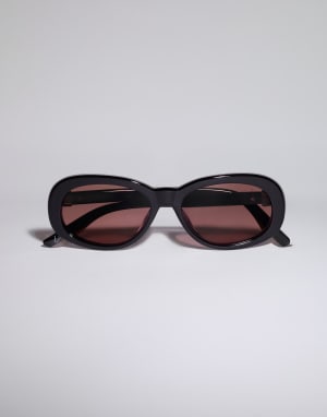 Claire frame with polarized lenses Black Eyewear - Brunello Cucinelli