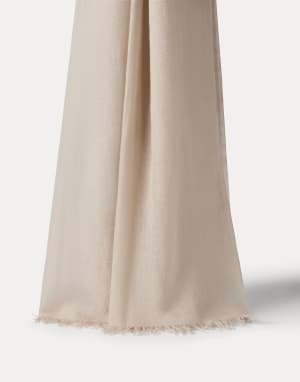 Bufanda de cachemir y seda Beige Mujer - Brunello Cucinelli