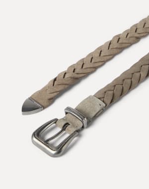Braided belt Beige Woman - Brunello Cucinelli