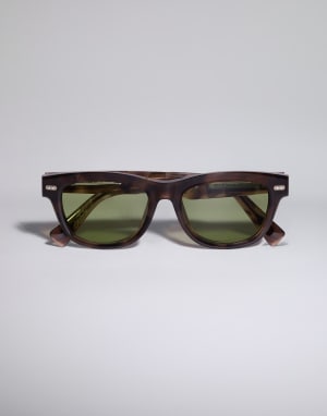 Stanley J. acetate sunglasses Havana Chocolate Eyewear - Brunello Cucinelli