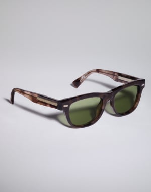 Stanley J. acetate sunglasses Havana Chocolate Eyewear - Brunello Cucinelli