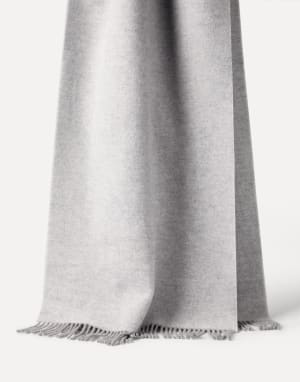 Knit scarf with hood Light Grey Woman - Brunello Cucinelli