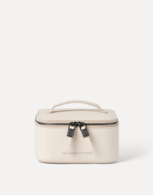 Portagioie in vitello con monile Avorio Donna - Brunello Cucinelli