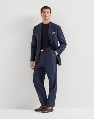 Veste à chevrons Bleu Marine Homme - Brunello Cucinelli