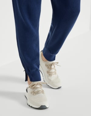 Cotton chiné knit runners Panama Man - Brunello Cucinelli