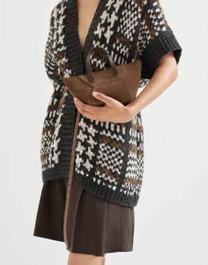 Mini sac BC Duo en daim Écorce Femme - Brunello Cucinelli