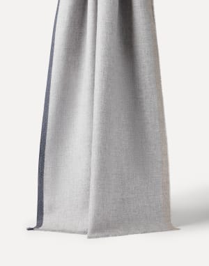 Wool and cashmere scarf Pearl Grey Man - Brunello Cucinelli