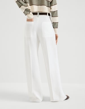 Pantalón Wide Panamá Mujer - Brunello Cucinelli