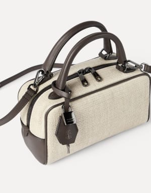 Petit sac Boston Explorer Corde Femme - Brunello Cucinelli