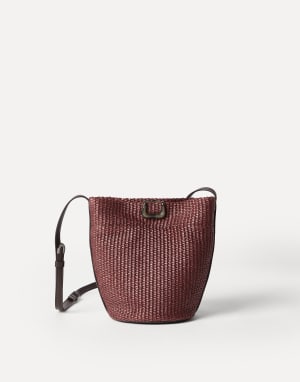 Petit sac Sartorial Bucket Bordeaux Femme - Brunello Cucinelli