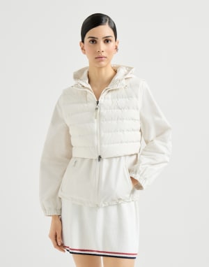 塔夫绸面料羽绒服 樱桃色 女款 - Brunello Cucinelli