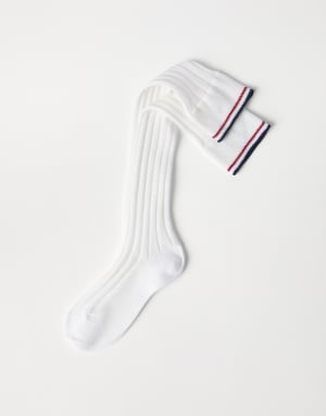 Chaussettes en maille Blanc Femme - Brunello Cucinelli