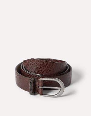 Ceinture en veau Marron Femme - Brunello Cucinelli