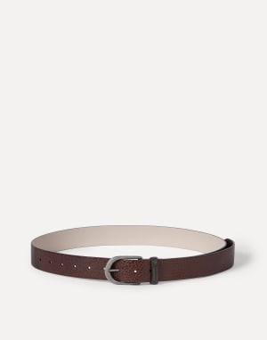 Ceinture en veau Marron Femme - Brunello Cucinelli