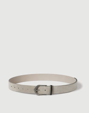 Suede belt Beige Woman - Brunello Cucinelli