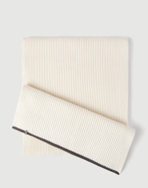 针织围巾 巴拿马色 女款 - Brunello Cucinelli