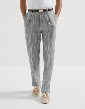 Twill trousers Medium Grey Man - Brunello Cucinelli