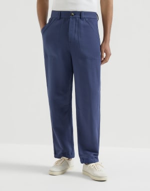 Pantalón de dril Azul Hombre - Brunello Cucinelli