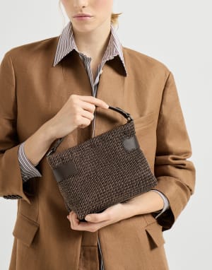 Small Top-Handle Essence bag Brown Woman - Brunello Cucinelli