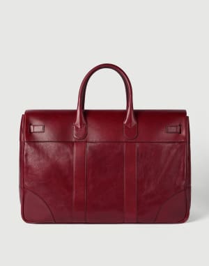 Calfskin country bag Terracotta Man - Brunello Cucinelli