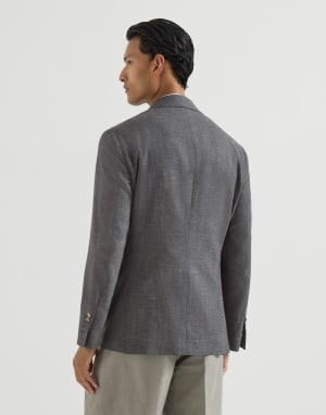 Deconstructed blazer Dark Grey Man - Brunello Cucinelli