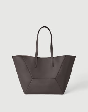 Calfskin BC Duo bag Dark Mahogany Woman - Brunello Cucinelli