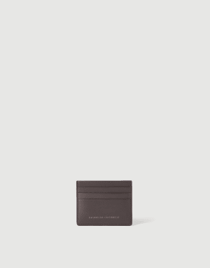 Calfskin card case Brown Woman - Brunello Cucinelli