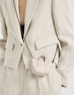 Calfskin BC Duo micro bag Ivory Woman - Brunello Cucinelli