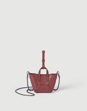Calfskin BC Duo micro bag Firebrick Woman - Brunello Cucinelli