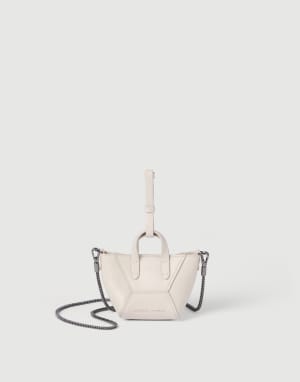 Calfskin BC Duo micro bag Ivory Woman - Brunello Cucinelli