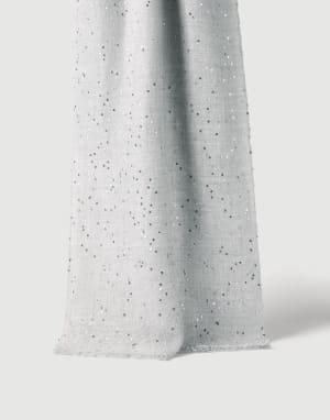 Schal aus Kaschmir und Diamant-Seide Nebel Damen - Brunello Cucinelli