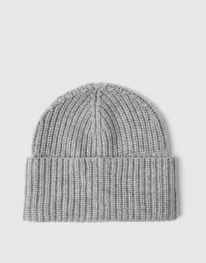 Cashmere rib knit beanie Light Grey Man - Brunello Cucinelli