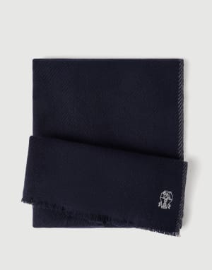 Cashmere scarf Marine Blue Man - Brunello Cucinelli