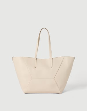 Borsa BC Duo in vitello Avorio Donna - Brunello Cucinelli