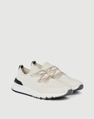 Cotton chiné knit runners Panama Man - Brunello Cucinelli