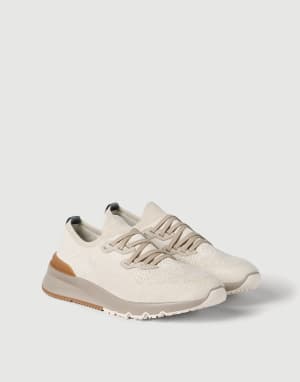 Cotton chiné knit runners Panama Man - Brunello Cucinelli