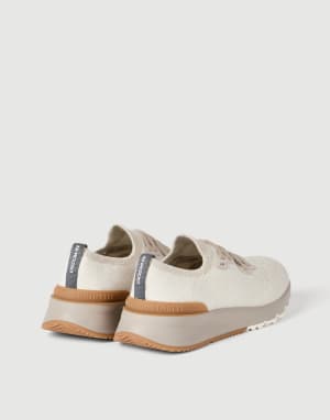 Cotton chiné knit runners Panama Man - Brunello Cucinelli