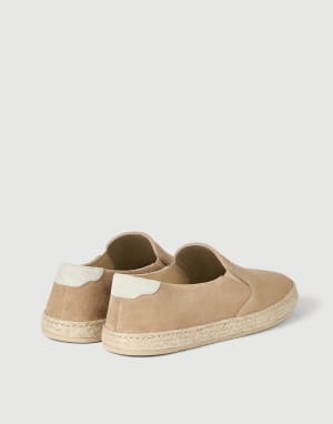 Suede slip-on Light Brown Man - Brunello Cucinelli