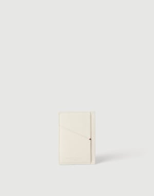 Calfskin card case Chalk Man - Brunello Cucinelli