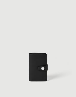 Leather wallet with zipper Black Man - Brunello Cucinelli