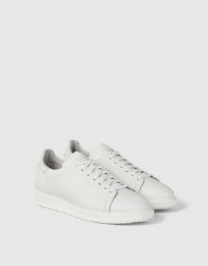 Grained calfskin sneakers White Man - Brunello Cucinelli