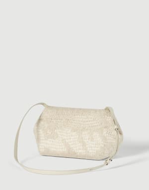 Сумка Pouch Dazzling Water Lillies Панама Женщина - Brunello Cucinelli