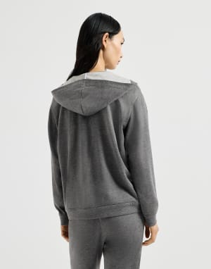 Sudadera con capucha Gris Oscuro Mujer - Brunello Cucinelli